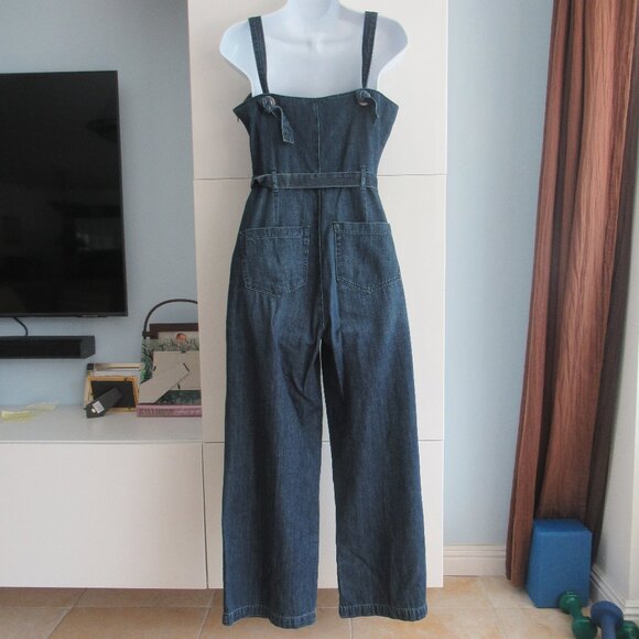 Anthropologie Paige Denim Jumpsuit Size S, Blue, pockets, Adj. Straps - Picture 3 of 14
